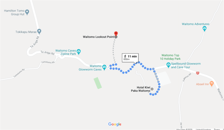 Waitomo lookout point