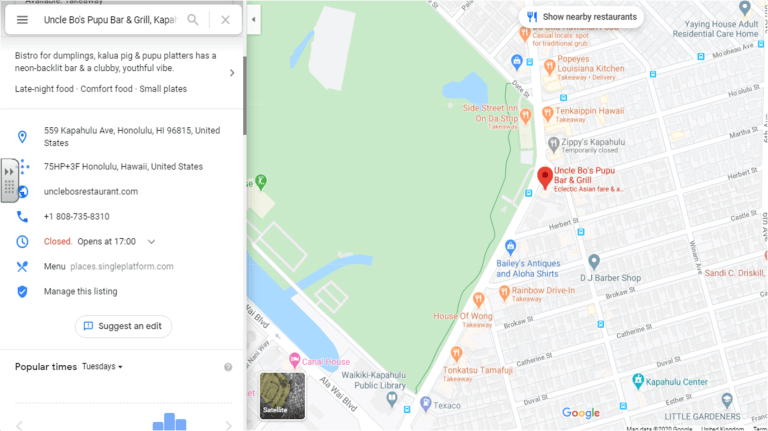 Uncle Bo's Pupu Bar and Grill